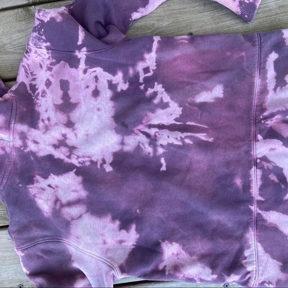 Under Armour purple bleach dyed hoodie Small - Picture 9 of 9
